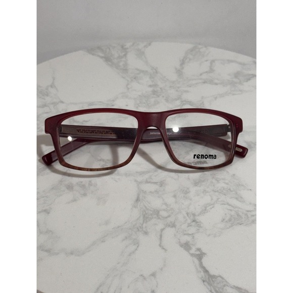 Renoma R1052 Eyeglass Frames Red Gradient 54-19-138 Patented Design